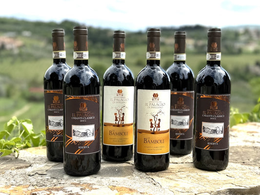 Il Palagio di Panzano 6er Paket "Divertimento" (2012 Chianti Classico Riserva DOCG, 4 Flaschen, 2012 Le Bambole Chianti Classico Gran Selezione DOCG, 2 Flaschen)